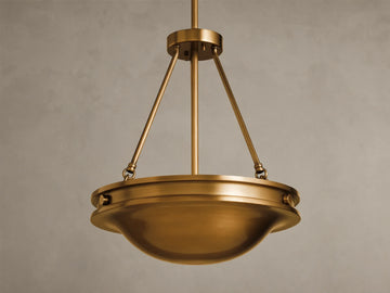 Edith 18" Round Pendant in Brass (3 of 6)