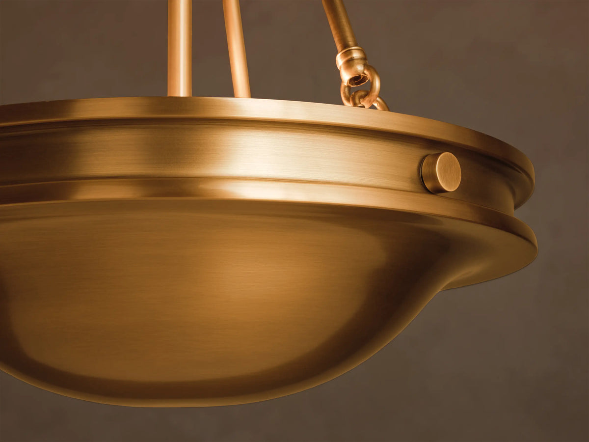 Edith 18" Round Pendant in Brass (3 of 6)
