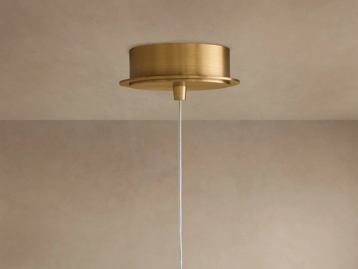 Casen Pendant in Brass with Brown Sugar Globes (3 of 4)
