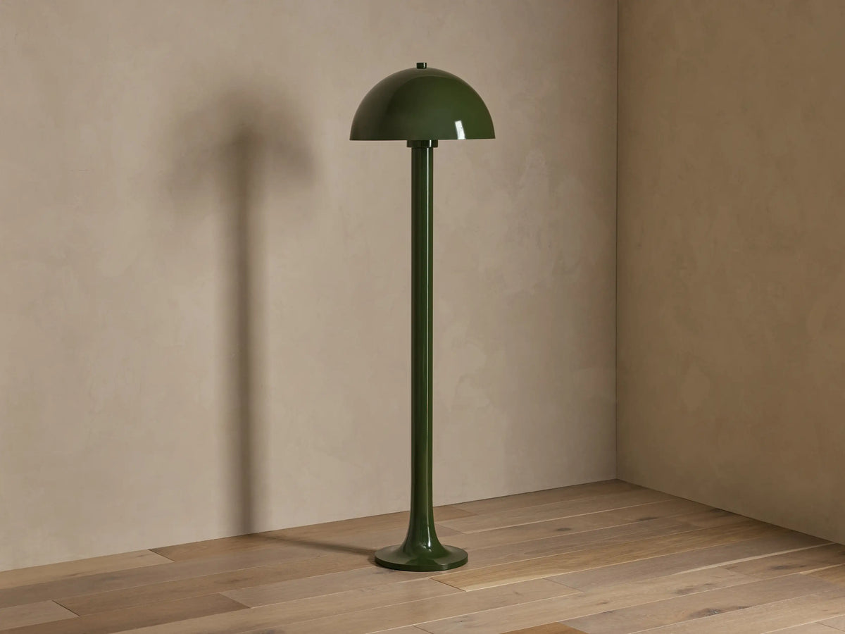 Jocy Floor Lamp with Metal Shade in Green (3 of 3)