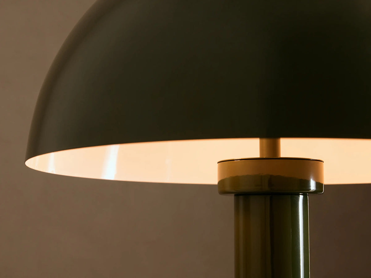 Jocy Floor Lamp with Metal Shade in Green (2 of 3)