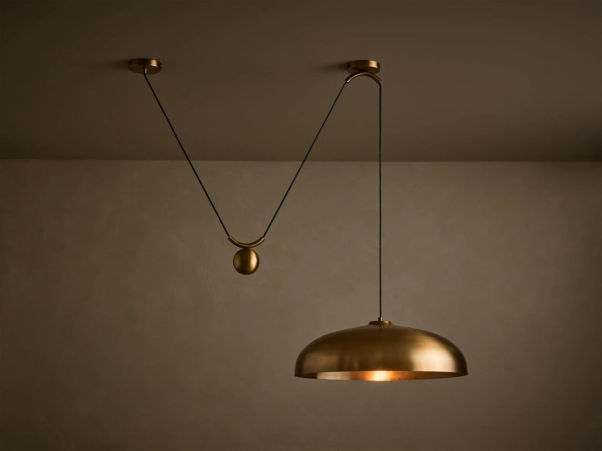Sagamore 1 Light Pendant in Brass (1 of 5)