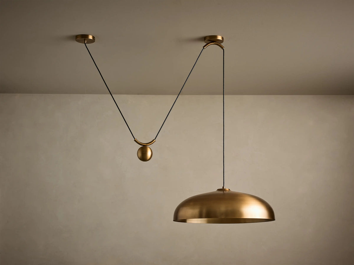 Sagamore 1 Light Pendant in Brass (1 of 5)
