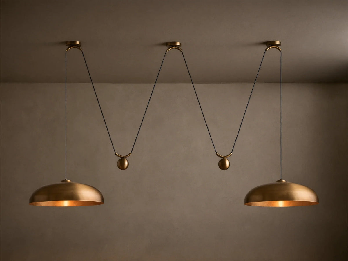 Sagamore 2 Light Pendant in Brass (1 of 5)