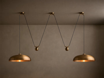 Sagamore 2 Light Pendant in Brass (1 of 5)