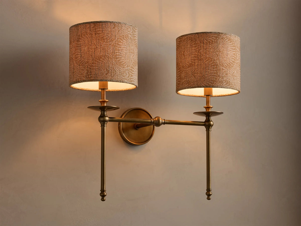 CLAY / ANTIQUE BRASS