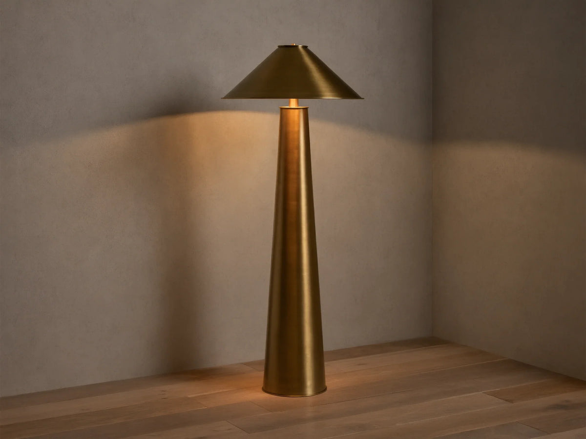Ombra Floor Lamp in Brass (1 of 3)