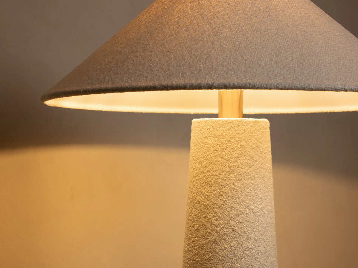Ombra Floor Lamp in White Boucle (3 of 3)