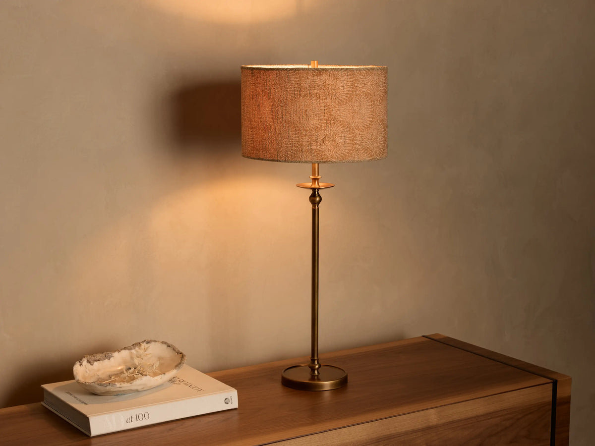 CLAY / ANTIQUE BRASS