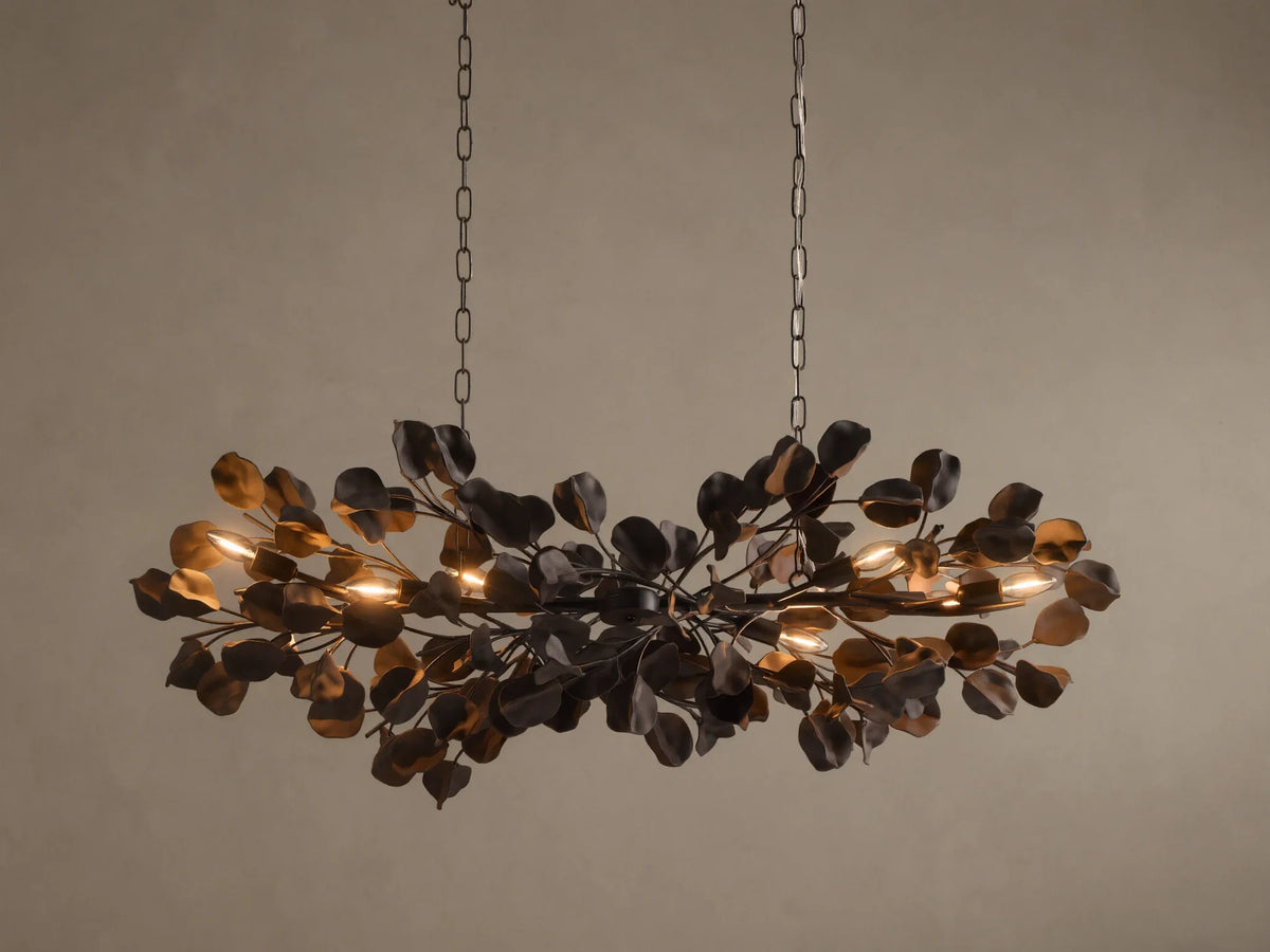 Lunaria 54" Linear Chandelier in Bronze/Ebony (4 of 4)