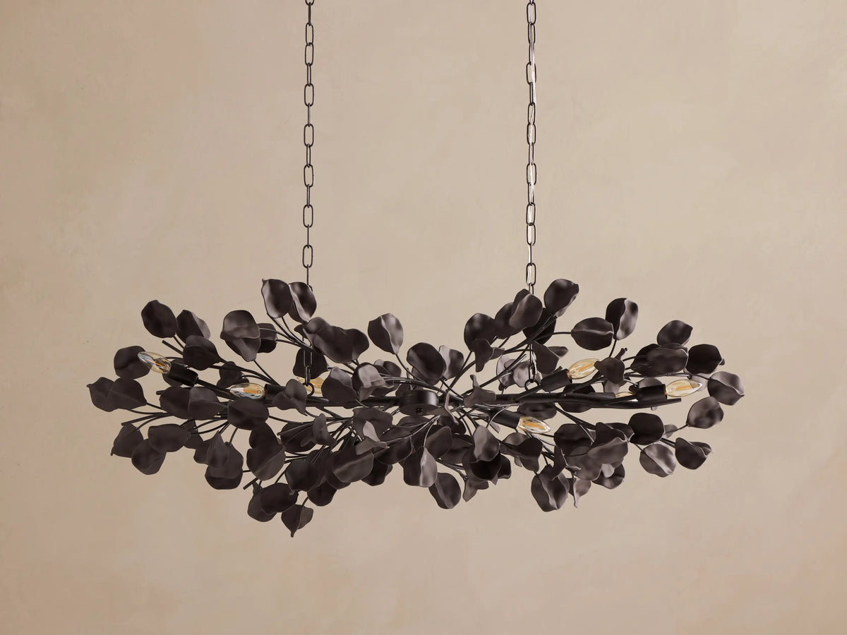 Lunaria 54" Linear Chandelier in Bronze/Ebony (4 of 4)