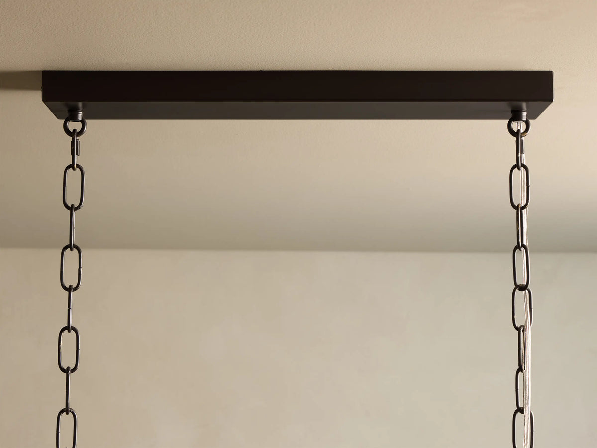 Lunaria 54" Linear Chandelier in Bronze/Ebony (2 of 4)