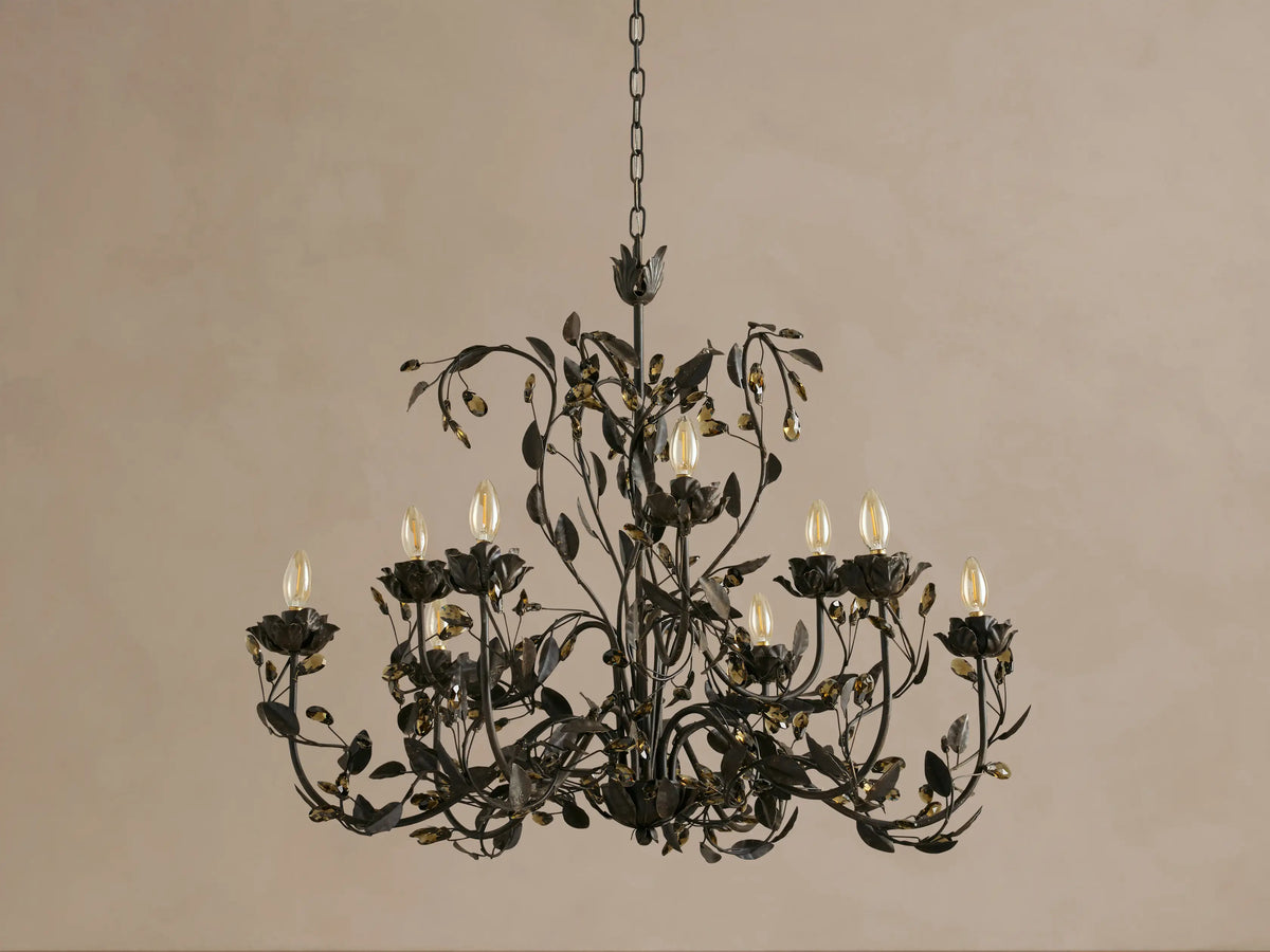 Nicoletta 36" Round Chandelier in Bronze (1 of 6)
