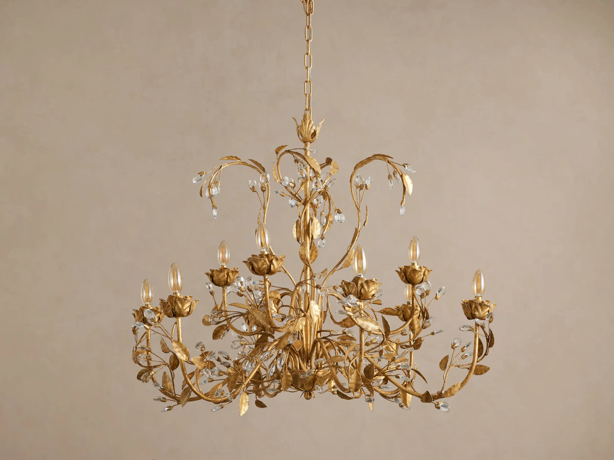 Nicoletta 36" Round Chandelier in Gold (1 of 6)