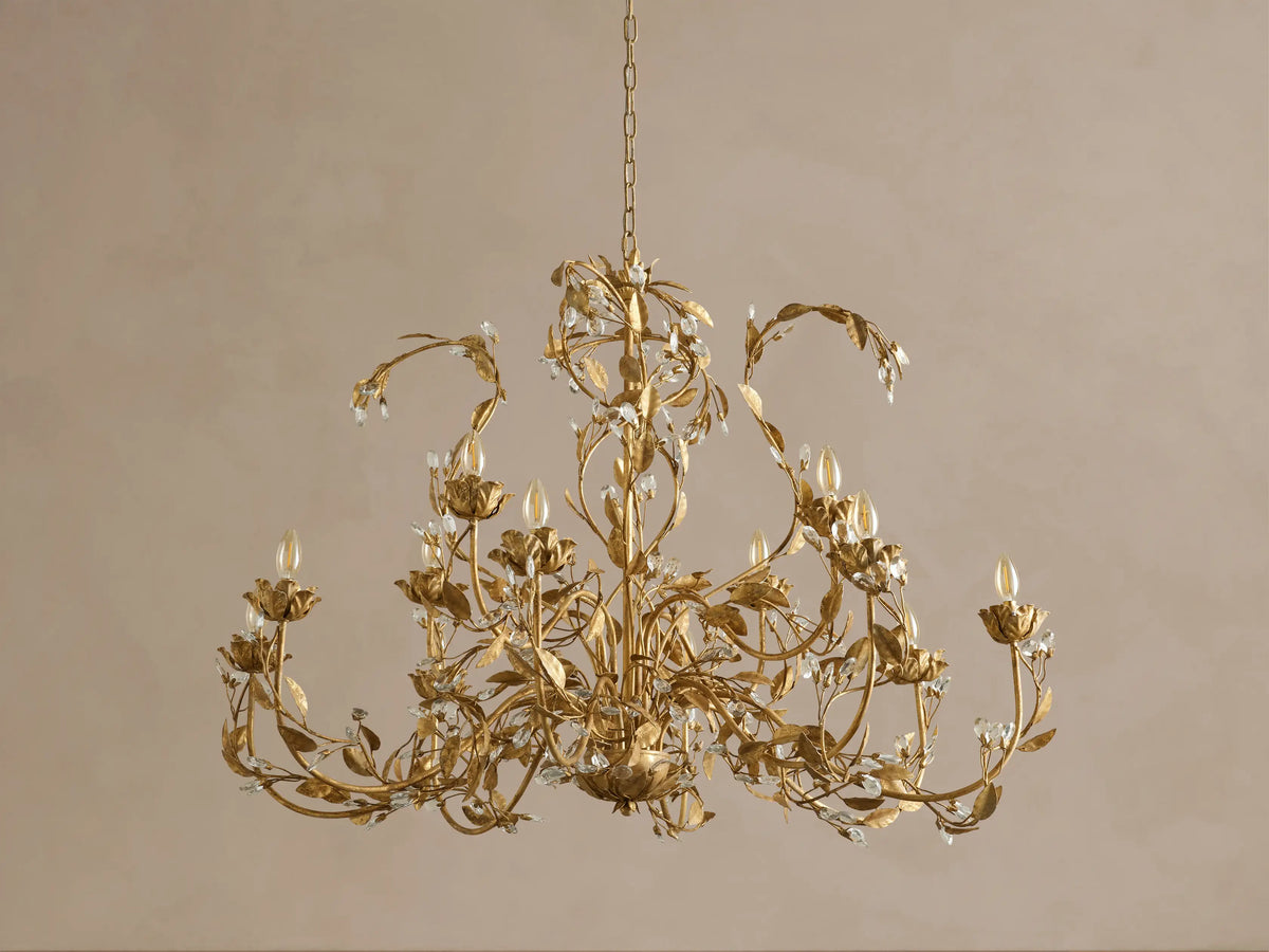 Nicoletta 48" Round Chandelier in Gold (1 of 6)