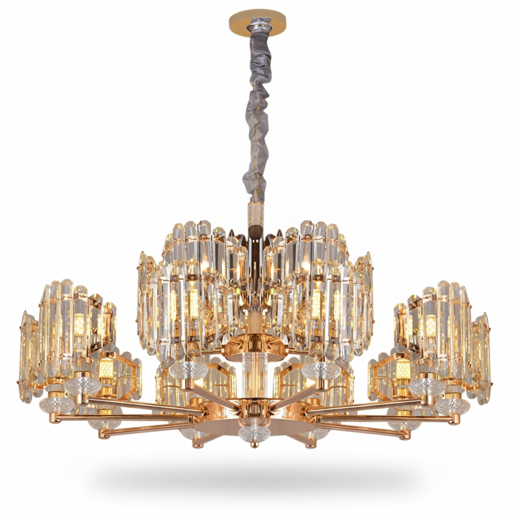 Crystal Pendant Chandelier for Living Room