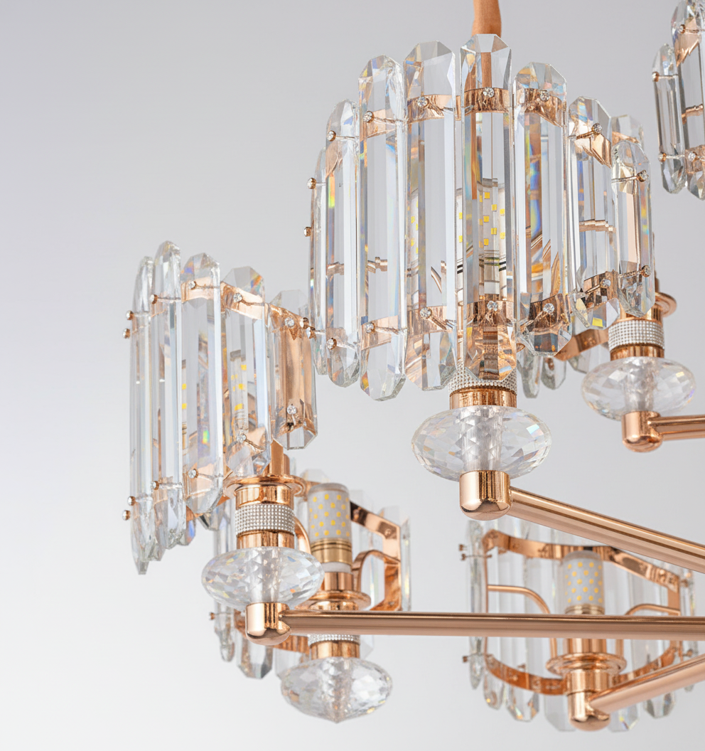 Crystal Pendant Chandelier for Living Room
